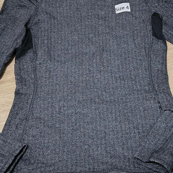 ⚫ Lululemon Swiftly Tech Long Sleeve – Herringbone Pattern – Size 4 - Picture 2 of 4